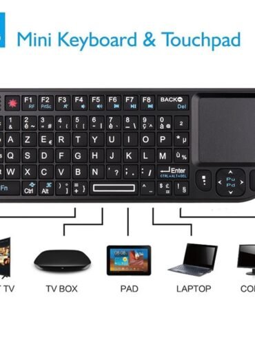 HOT Mini 2.4G RF Wireless Keyboard Backlight Laser Touchpad Mouse for PC Notebook Smart Tv Box