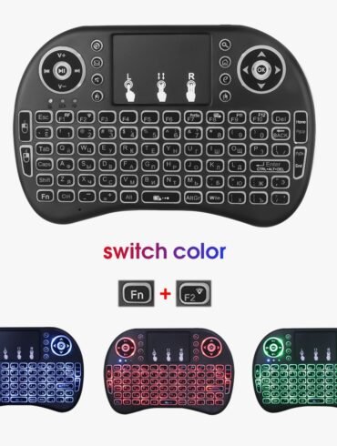 USB 2.4GHz Wireless Backlit i8 Keyboard Touchpad Handheld Remote Control Android TV Box
