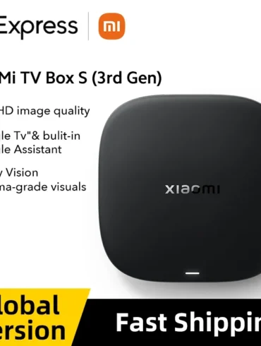 Global Version Xiaomi TV Box S 3rd Gen 4K Ultra HD Bluetooth 5.2 Wifi6 2GB+32GBROM Google TV Google Assistant Smart Media Player